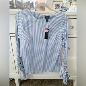 NWT Worthing Blue and White Stripe Top